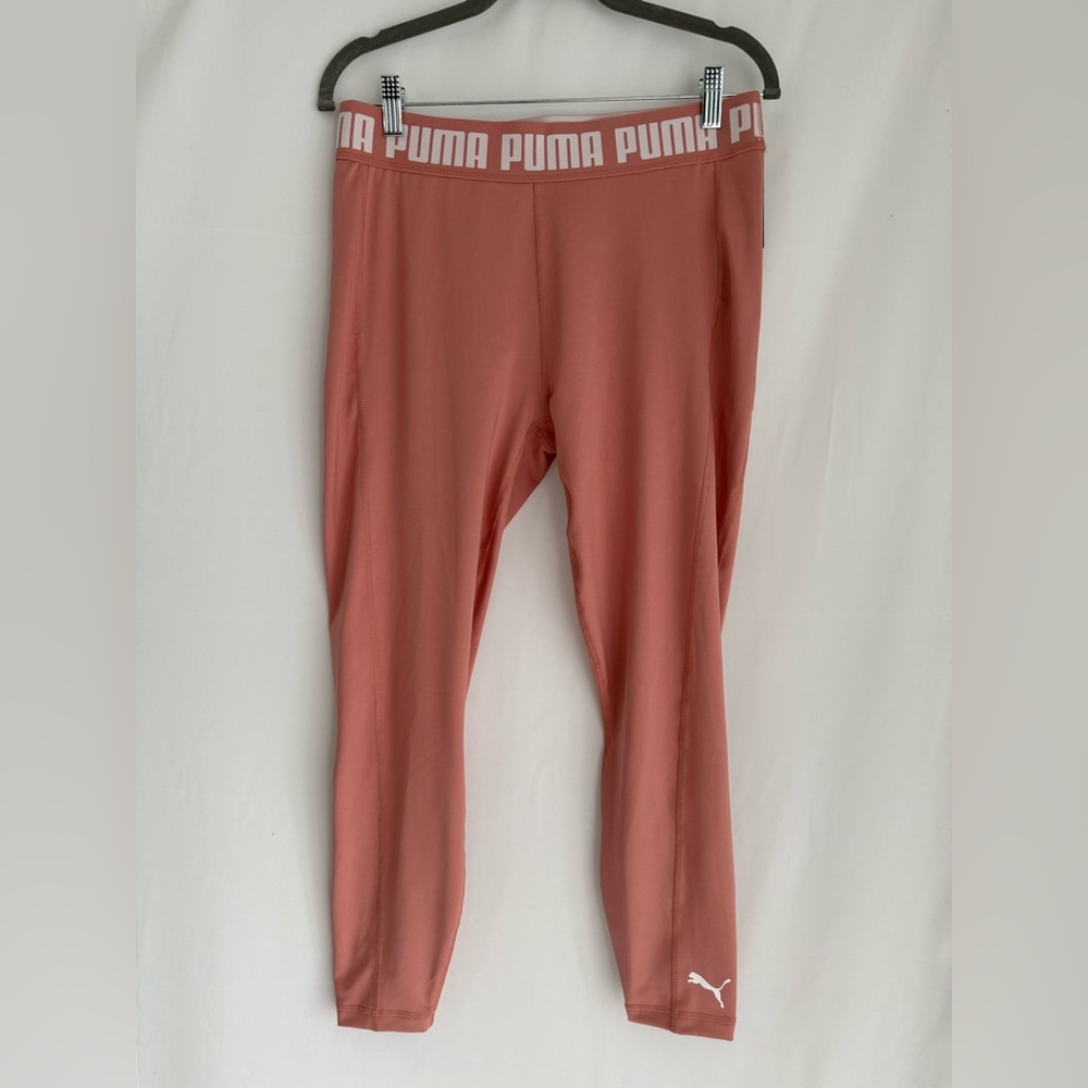 PUMA Train Strong High Waisted Leggings Pink DryCell Athletic Workout Pants Sz L - Picture 9 of 14